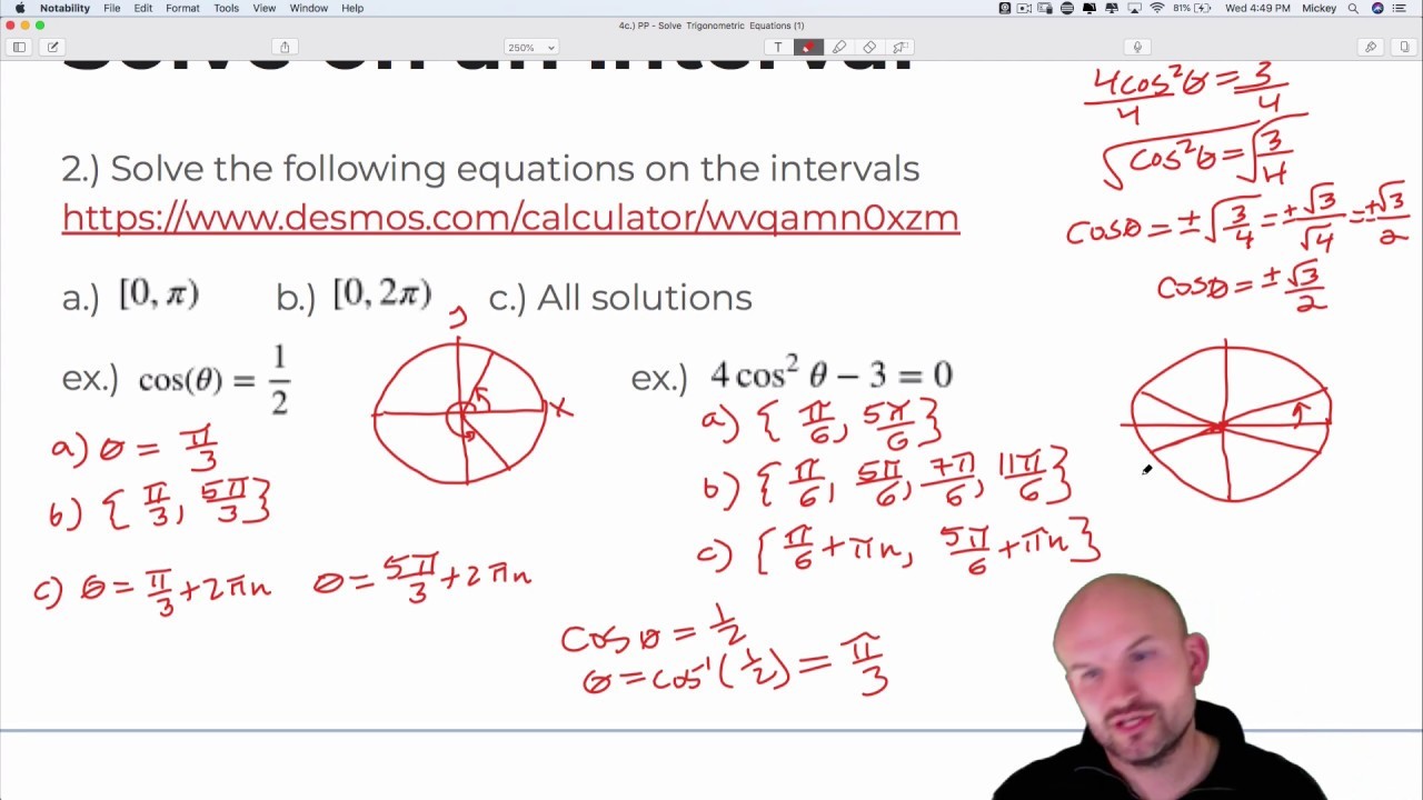 Trig on sale equation calculator